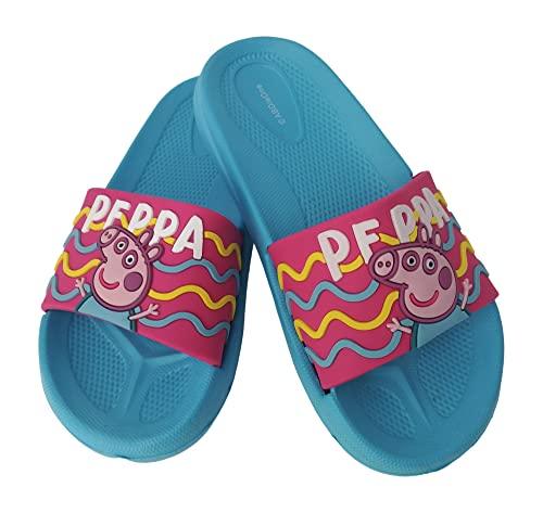 Peppa Pig Mädchen Badelatschen Kinder Sommer Hausschuhe Badeschlappen Sandalen Mehrfarbig 29/30 EU