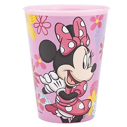 Palleon Minnie Becher für Kinder - 4er Set Trinkbecher aus BPA-freiem Kunststoff - 260 ml Fassungsvermögen