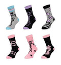 6 Paar Minnie Mädchen Socken | Kinder Strümpfe mehrfarbig 23-26