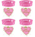 Becher für Kinder - 4er Set Trinkbecher aus BPA-freiem Kunststoff - 250 ml Fassungsvermögen Mädchen Geburtstag Party Princess