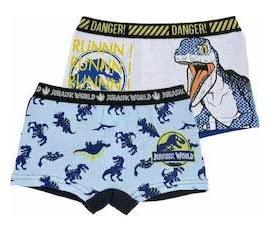 4er Pack Jurassic World Park Jungen Boxershorts Kinder Unterhosen
