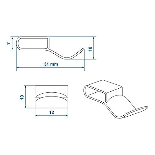 50 Stück Chassisklemme für Kabel Ø 6mm Kabelfixierung Kabelschelle 28mm - Palleon