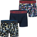 Palleon 3er-Pack Bambus-Herren-Retroshorts mit Stretch-Fit-Design | Super Soft Boxershorts für Männer mit einem elastischen Bund Mehrfarbig 3 M