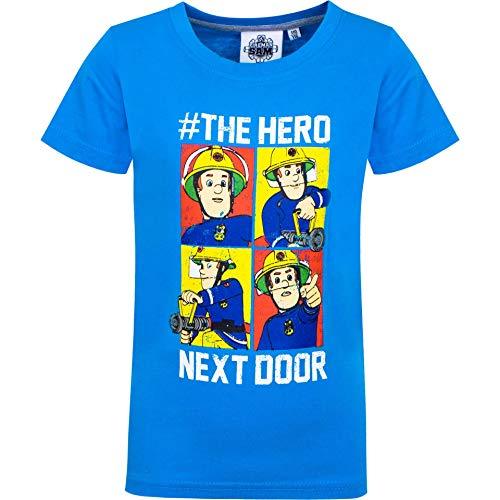 Feuerwehrmann Sam Jungen T-Shirt | Kinder Kurzarm Shirt - Palleon