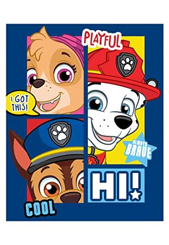 Paw Patrol Always Brave Polar Kinder Jungen Fleece Decke Kuscheldecke 100 x 140 cm - Palleon