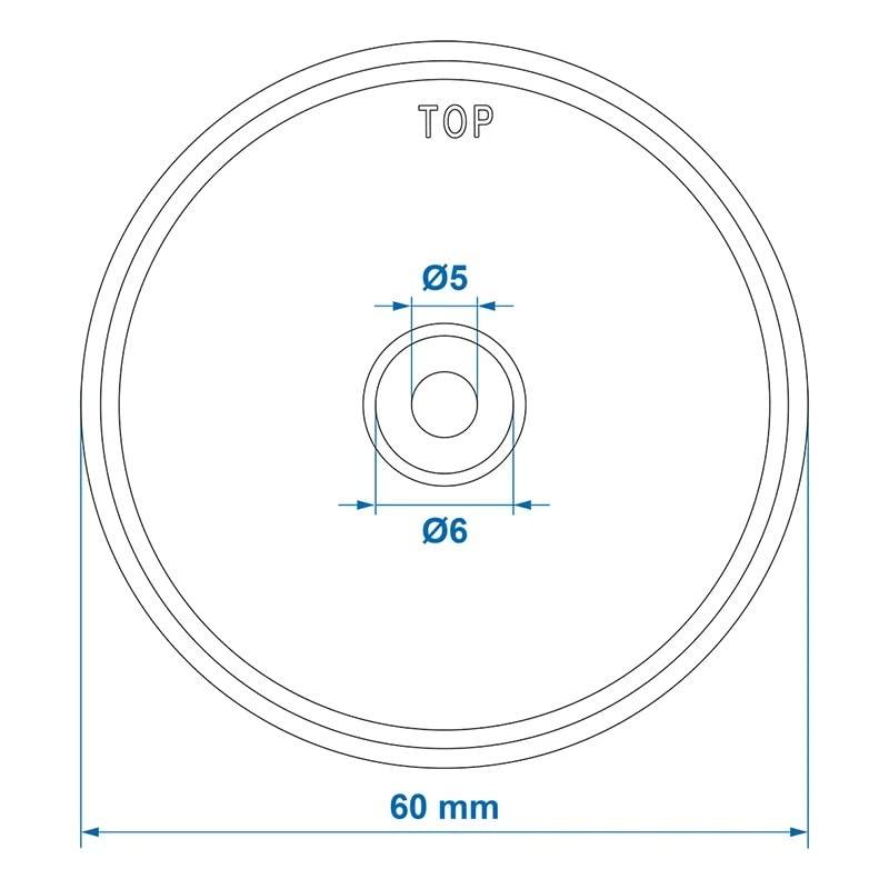 4 Stück Rückstrahler orange rund Anhänger Katzenauge Reflektor LKW Wohnwagen PKW 60mm