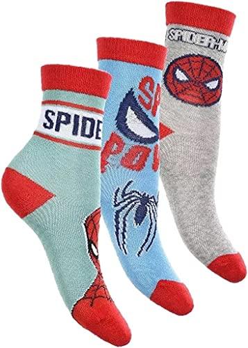 6 Paar Spiderman Jungen Socken Marvel Kinder Strümpfe