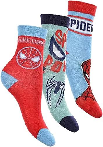 6 Paar Spiderman Jungen Socken Marvel Kinder Strümpfe