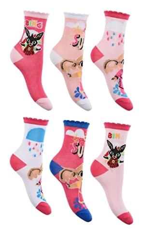 6 Paar Bing Mädchen Socken Kinder Strümpfe Mehrfarbig 27-30
