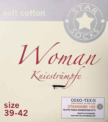 6 Paar Damen Kniestrümpfe | Mädchen Strümpfe lang | schwarz