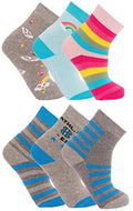6 Paar Kinder Winter Thermo Socken warme Thermosocken Jungen / Mädchen Strümpfe mehrfarbig 6 23-26