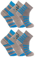 6 Paar Kinder Winter Thermo Socken warme Thermosocken Jungen / Mädchen Strümpfe mehrfarbig 3 23-26