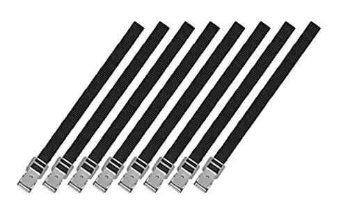 8 Stück Spannriemen mit Metallschnalle 18mm - 40cm Spanngurt Riemen Fahrradträger Befestigungsriemen