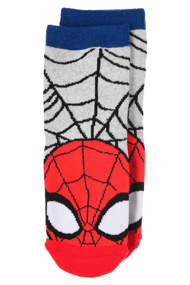 3 Paar Spiderman Jungen Terry ABS Socken | Kinder Winter Stoppersocken