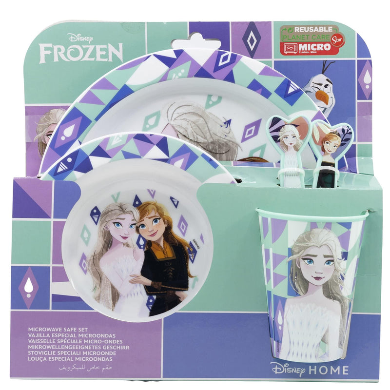 Frozen 5 teiliges Set - Micro Set - wiederverwendbares Kindergeschirr - für Microwelle geeignet 74250