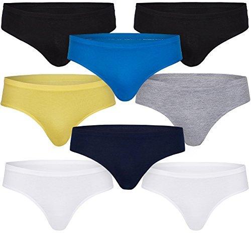 8er Pack Jungen Slips Kinder Unterhosen Unterwäsche einfarbig aus 100% Baumwolle mit Dehnbund - Palleon