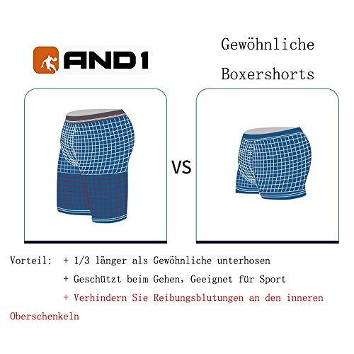 AND1 Sport Boxershorts 5er Pack Unterwäsche Herren Unterhosen Männer Retroshorts Boxer Brief Sportunterwäsche Retro Pants