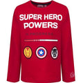 Avengers Jungen Langarmshirt | Kinder Langarm Pullover Rot 104