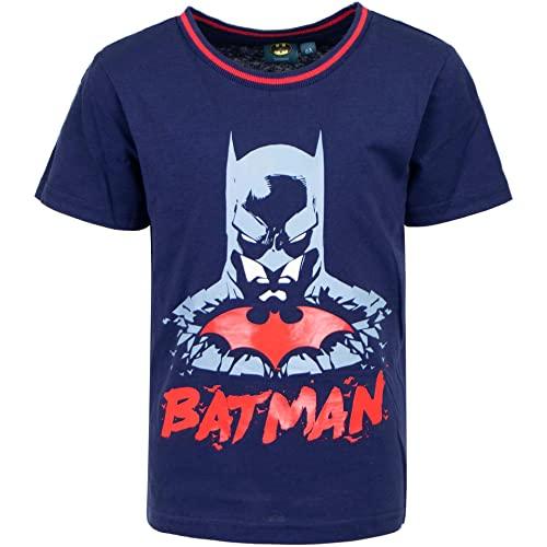 Batman Jungen T-Shirt Kinder Kurzarm Shirt Mehrfarbig 104