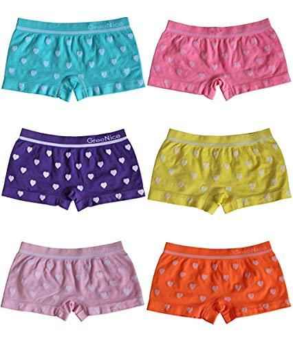 Dealzone 6er Pack sportliche Mädchen Pantys | Kinder Hipster Shorts - Palleon