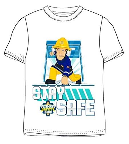 Feuerwehrmann Sam Jungen T-Shirt | Kinder Kurzarm Shirt