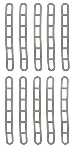 MULTIBROS 10 Stück Leiter-Abspannelemente für Vorzelte extra stark, robust, hohe Sturm- und Windbeständigkeit 22,5cm 6-Loch