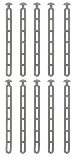MULTIBROS 10 Stück Leiter-Abspannelemente für Vorzelte extra stark, robust, hohe Sturm- und Windbeständigkeit 23,5cm mit Nietkopf