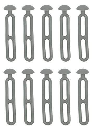 MULTIBROS 10 Stück Leiter-Abspannelemente für Vorzelte extra stark, robust, hohe Sturm- und Windbeständigkeit 10,5cm mit Nietkopf