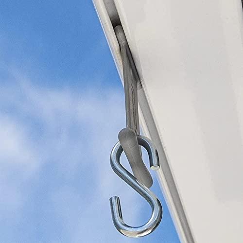 MULTIBROS 12 Stück Aufhänger mit S-Haken für Kederschiene Markisenhaken Vorzelt-Kleiderbügel 5/6mm und 7/8mm - Palleon