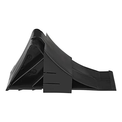 MultiBros 2 Stück Unterlegkeil aus Kunststoff schwarz inkl. Halter Radkeil Bremskeil für PKW, Anhänger, Wohnwagen, Wohnmobil - Palleon