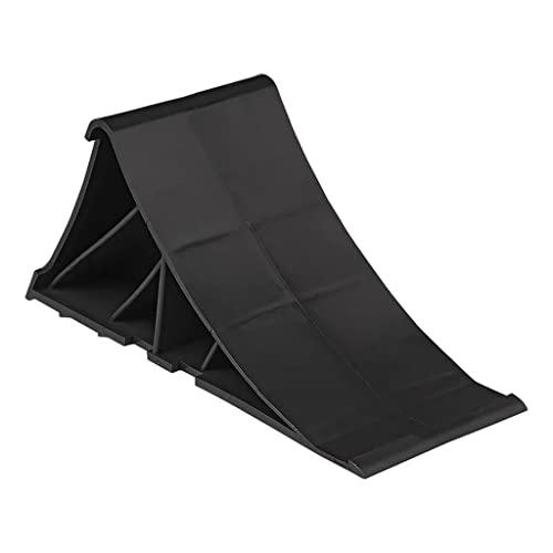 MultiBros 2 Stück Unterlegkeil aus Kunststoff schwarz inkl. Halter Radkeil Bremskeil für PKW, Anhänger, Wohnwagen, Wohnmobil - Palleon
