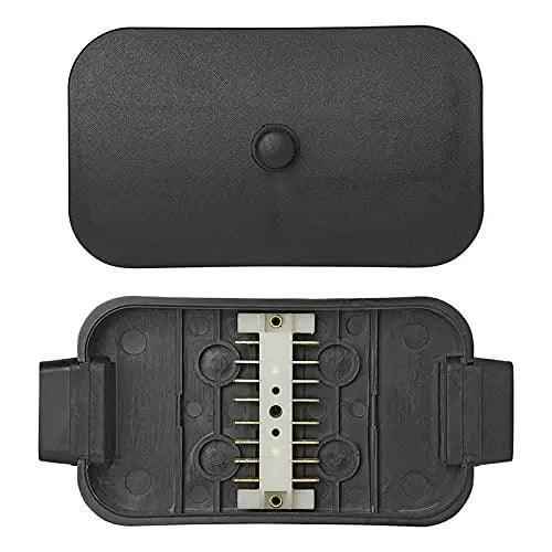 MULTIBROS 2er Pack Verteilerdose Kunststoff 8x4-polig Anhängerdose Elektrikdose Anschlussbox - Palleon