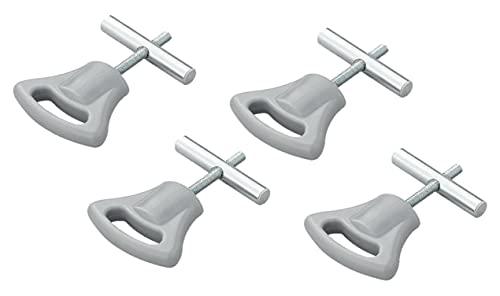 MULTIBROS 4 Stück Endstopper für Kederschiene Kederstopper Blockierungskit 5-6mm oder 8-10mm - Palleon