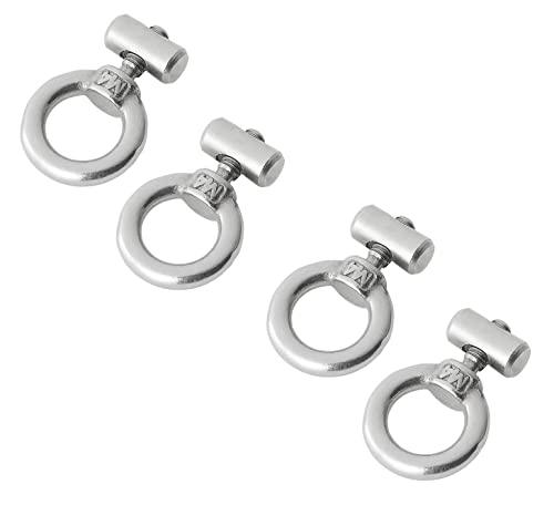 MULTIBROS 4 Stück Endstopper für Kederschiene Kederstopper Blockierungskit 6-8 mm rostfreier Stahl - Palleon
