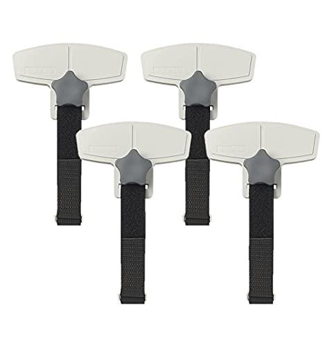MULTIBROS 4 Stück Markisenklemme Anti Flatter Set Wohnwagen Wohnmobil Markise - Palleon