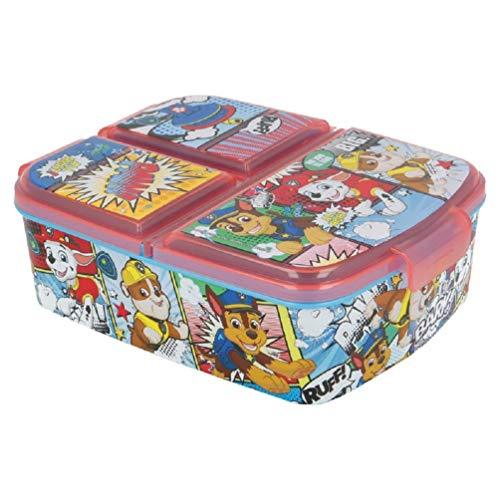 Nickelodeon's Kinder Premium Brotdose Lunchbox Frühstücks-Box Vesper-Dose mit 3 Fächern BPA-FREI - Palleon