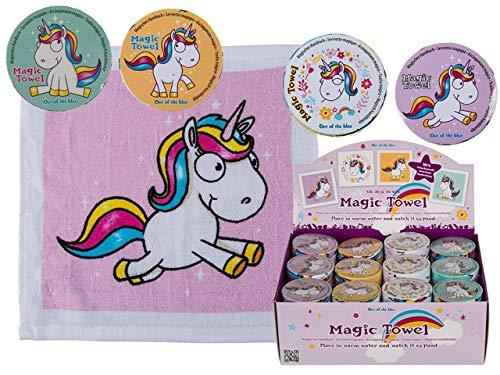 Palleon 12er Set Magisches Baumwoll Handtuch mit Einhorn oder als Fußball Motiv