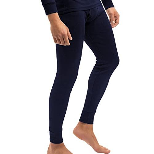 Palleon Herren Thermounterwäsche Set Thermo-Unterhemd + lange Unterhose Langarm warm Winter Ski Innenfleece Baumwolle - Palleon