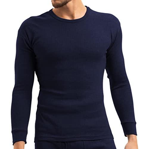 Palleon Herren Thermounterwäsche Set Thermo-Unterhemd + lange Unterhose Langarm warm Winter Ski Innenfleece Baumwolle - Palleon