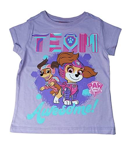 Paw Patrol Mädchen T-Shirt | Kinder Kurzarm Shirt Mehrfarbig 122-128