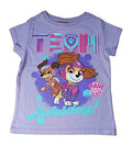 Paw Patrol Mädchen T-Shirt | Kinder Kurzarm Shirt Mehrfarbig 110-116
