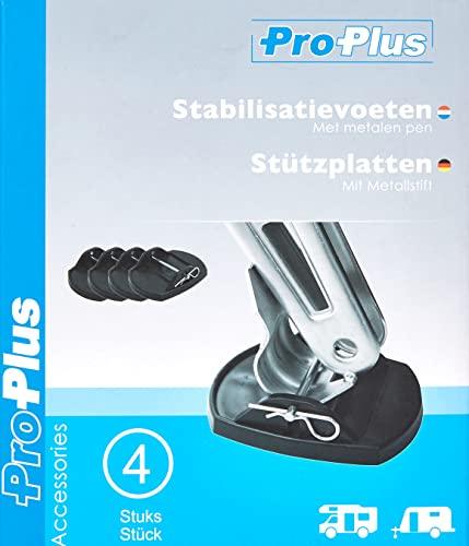 ProPlus 361528 4 x Stützplatten mit Metallstift für Kurbelstützen Wohnwagen - Palleon