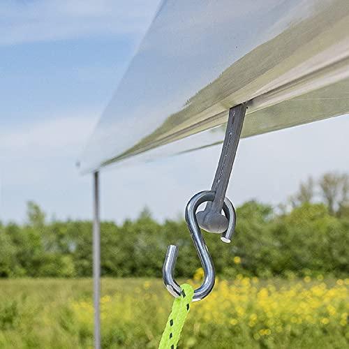 ProPlus S-Haken Edelstahl für Kederschiene 5/6-7/8mm Set Hangers Kit Kunstsoff Camping