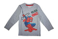 Spiderman Jungen Langarmshirt | Kinder Langarm Pullover Grau 98