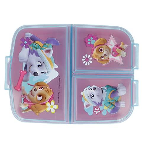 Stor Brotdose mit 3 Fächern für Kinder - Kids Sandwich Box - Lunchbox - Brotbox BPA frei (Disney, Frozen, LOL, Paw Patrol…)