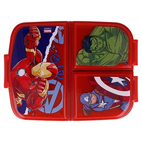 Stor Brotdose mit 3 Fächern für Kinder - Kids Sandwich Box - Lunchbox - Brotbox BPA frei (Disney, Frozen, LOL, Paw Patrol…)