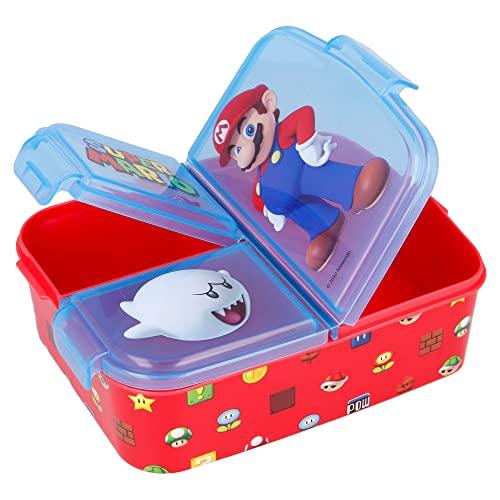 Stor Brotdose mit 3 Fächern für Kinder - Kids Sandwich Box - Lunchbox - Brotbox BPA frei (Disney, Frozen, LOL, Paw Patrol…) - Palleon