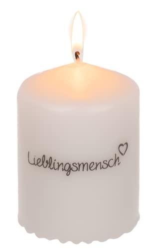 Stumpenkerze mit tollen Sprüchen | Säulenkerze | Wachskerze - Palleon