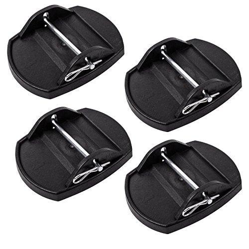 Stützplatten Set - 4 Stück - zur Sicherung der Kurbelstütze Wohnmobil oder Wohnwagen - Palleon