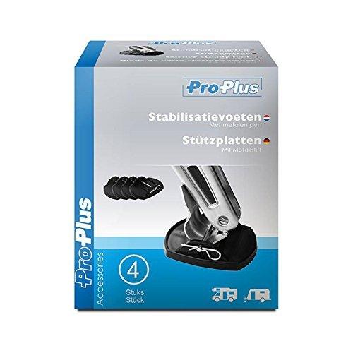 Stützplatten Set - 4 Stück - zur Sicherung der Kurbelstütze Wohnmobil oder Wohnwagen - Palleon